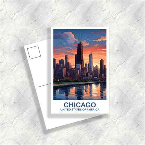 Chicago Postcard - Etsy