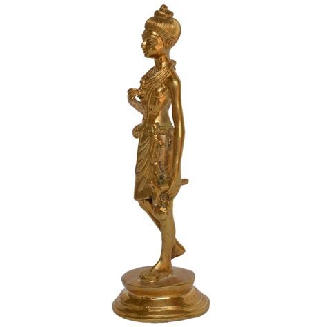 Brass Metal Neelkanth Varni Swaminarayan Statue With Yellow Finish