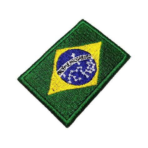 Bandeira Brasil BBR254 Patch Bordado Para Camisa Uniforme Shopee Brasil