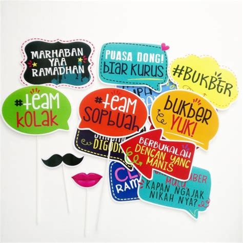 Jual Bukber Photobooth Dekorasi Lebaran Ramadhan Aksesoris Foto Photo Booth Kota Depok