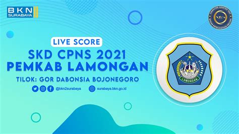 Live Score Skd Cpns Pemerintah Kabupaten Lamongan Sesi Tgl Okt