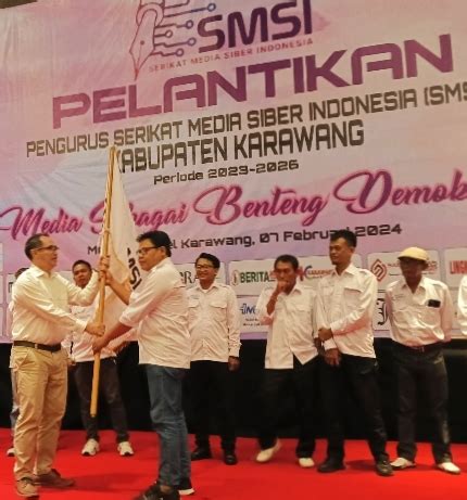 Pengurus SMSI Karawang Resmi Dilantik 35 Perusahaan Media Tergabung