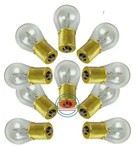 10 1156 Miniature Light Bulbs Clear Sun East 12V 32CP EBay