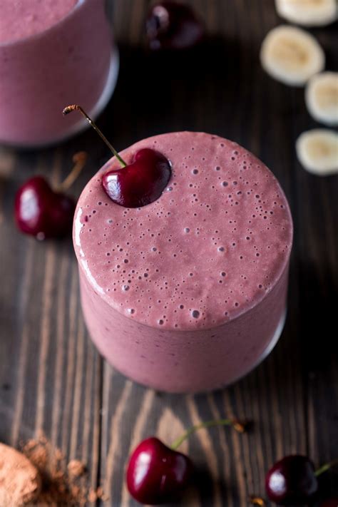 Chocolate Cherry Smoothie The Food Joy