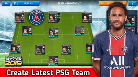 How To Create Latest Psg Team In Dream League Soccer Youtube