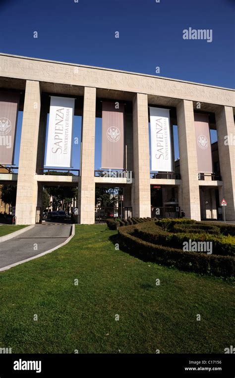 Italy Rome La Sapienza University Stock Photo Alamy