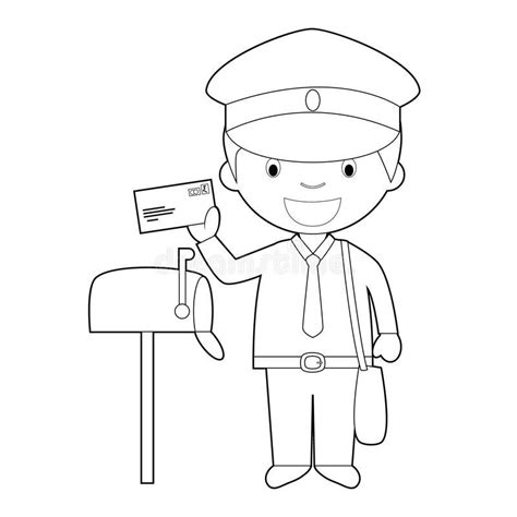 Outline Of A Postman