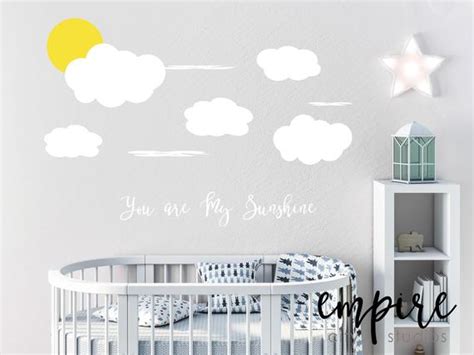 You Are My Sunshine Wall Decal-clouds Wall Decals-clouds and | Etsy