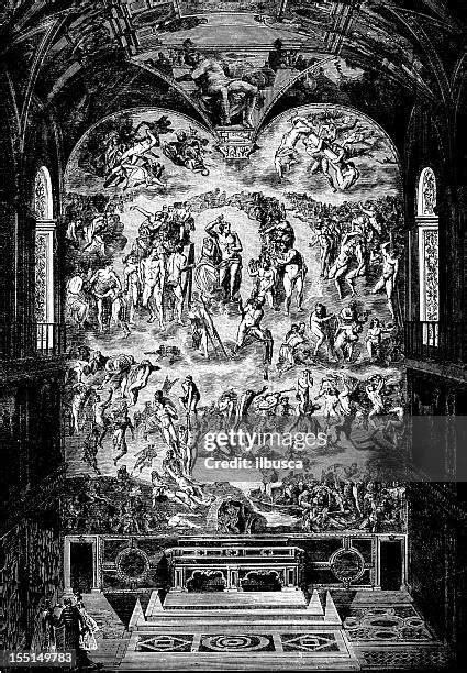 Sistine Chapel Last Judgement Photos And Premium High Res Pictures