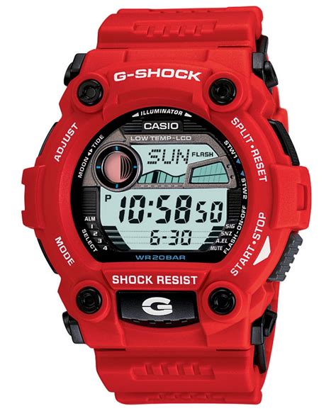 G Shock Men S Rescue Red Strap Watch For Men Lyst