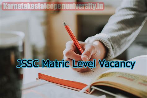 JSSC Matric Level Vacancy 2024 Out Notification Apply Online