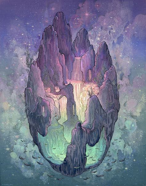 Pastel Celestial Paintings Depict Tomorrow's Ecosystems | Illustration ...