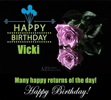 Happy Birthday Vicki