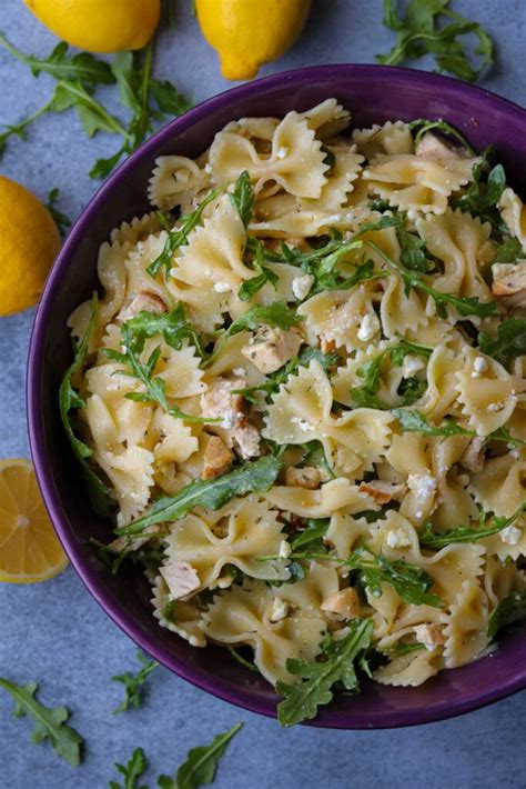 Lemon Arugula Pasta Salad Claudias Table