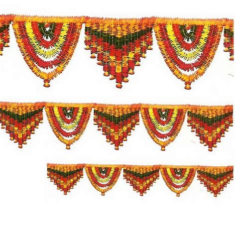 Fabric Decorative Artificial Flower Toran For Door Hanging Size Std