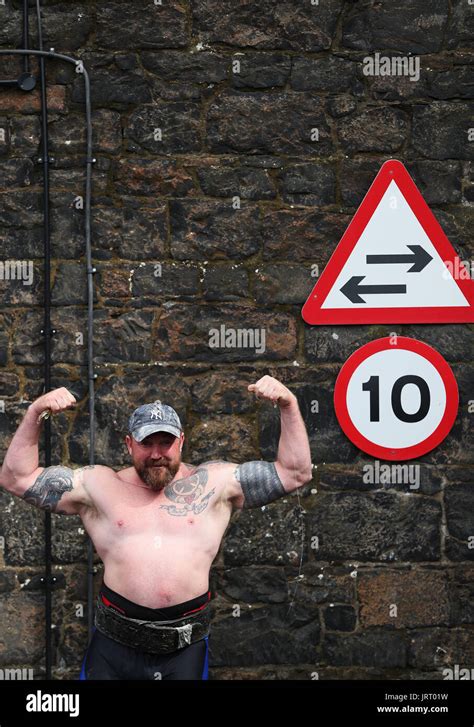 Scotlands John Pollock During The Ultimate Strongman Masters World