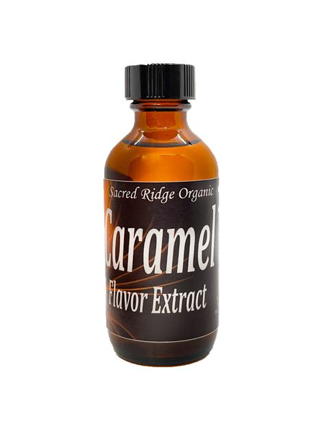 Caramel Flavor Extract 2 oz with Dropper - Sacred Ridge Organic, LLC