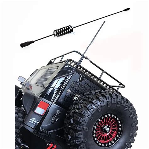 Metal Rc Antenna Decorative For 110 Rc Rock Crawler Car Axial Scx10 90046 Traxxas D90 D110