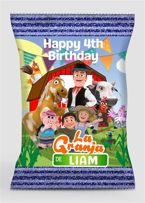 12 Personalized La Granja De Zenón Chip Bags Party Supplies Etsy