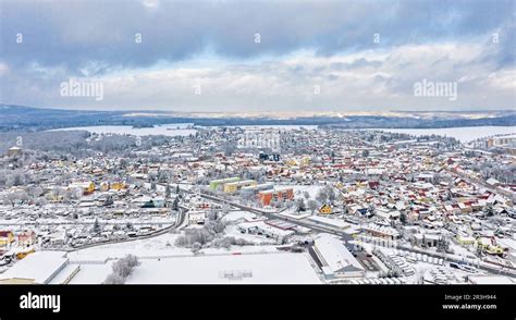 Luftbild Harzgerode Im Winter Stock Photo Alamy