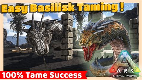 Easy Basilisk Taming Guide Trap Ark Survival Evolved Youtube