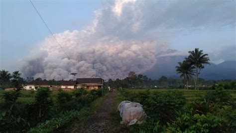 Gunung Semeru Erupsi Minggu Pagi 2 000 Warga Di Desa Sumberwuluh Mengungsi