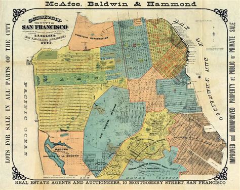 Old Map Of San Francisco •