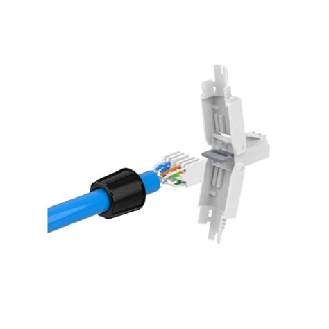 Конектор RJ45 Modular Cat.6A, без инструменти, бял - eMAG.bg