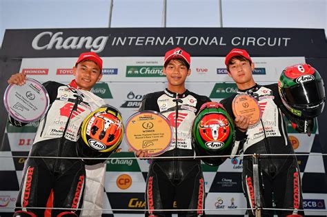 Pembalap Binaan Astra Honda Kibarkan Merah Putih Di Podium Thailand