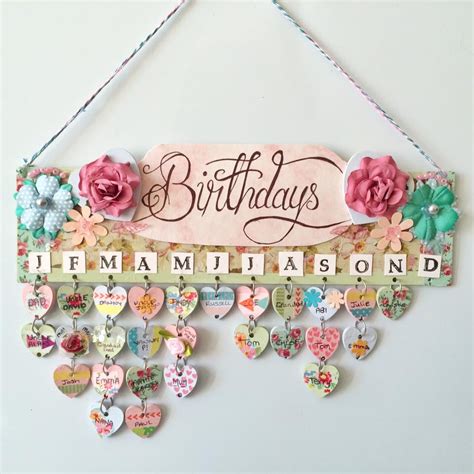 Birthday Calendar Wall Hanging That S So Gemma