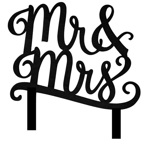 Cake Topper Mr Mrs Svg File Wedding Cut Cutting Ubicaciondepersonas