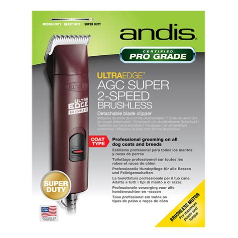 Andis Ultraedge Agc Super Speed Detachable Blade Clipper Burgundy