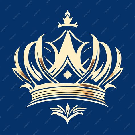 premium vector royal crown vector illustration flat