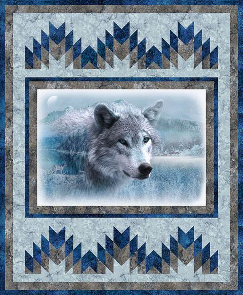 Free Quilt Pattern Call Of The Wild Winter Wolf EQuilter Blog