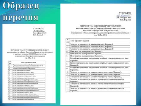 Перечень