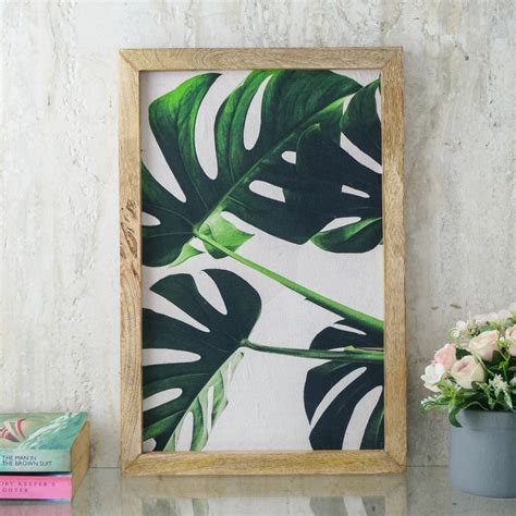 Tropical Leaf Canvas Painting – The Decor Mart