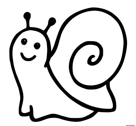 Coloriage Petit Escargot Maternelle Dessin Escargot Imprimer