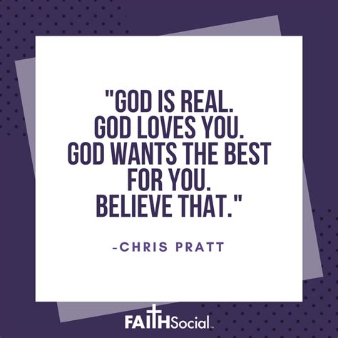 We love seeing expressions of faith in unusual places! This quote is from Chris Pratt's MTV ...