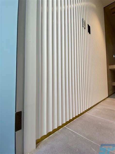 Fluted Mdf Sauna Feature Walls Scandinavian Profiles Machining