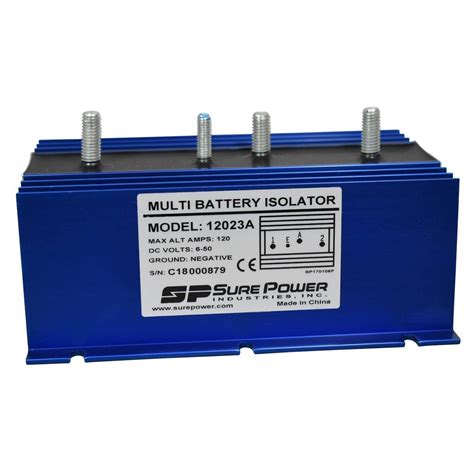 Sure Power 120 Amp Multi Battery Isolator 1 Input 2 Output — Powrparts