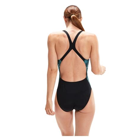 Speedo Allover Digi Powerback Traje De Ba O Mujer Comprar Online