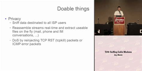 Def Con Guy Martin Sniffing Cable Modems Youtube