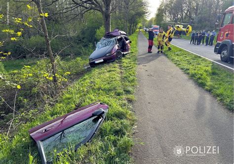 Donnersbergkreis Heftiger Unfall Auf L394 Zwei Schwerverletzte Nach