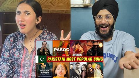 Indian Reaction To Top 10 Most Viewed Song In Pakistan Most Popular