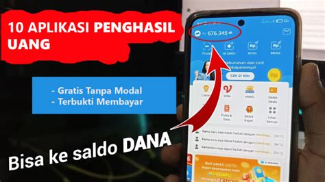 Aplikasi Penghasil Uang Dana Terbukti Membayar Tercepat