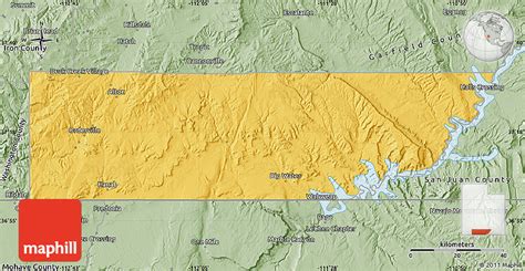 Savanna Style Map Of Kane County