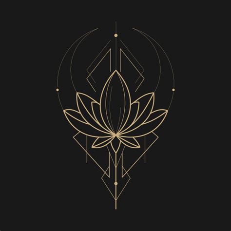 Geometric Lotus Flower 1 Gold Ish Version By Sunforeveryone Artofit