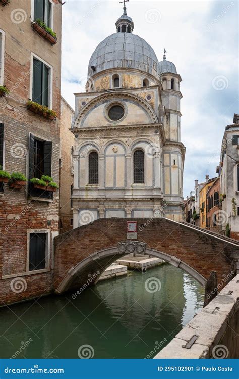 View Of The Chiesa Di Santa Maria Dei Miracoli Stock Image Image Of