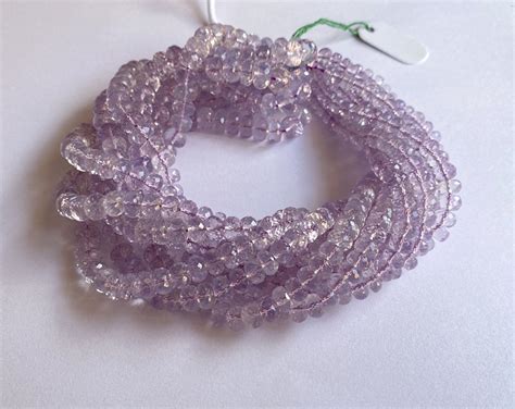 Scorolite Far Faceted Roundelle Beads