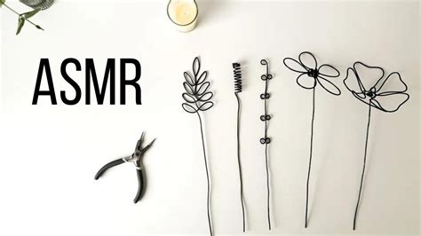 Diy Wire Flowers Asmr Relaxation Video Long Version Youtube